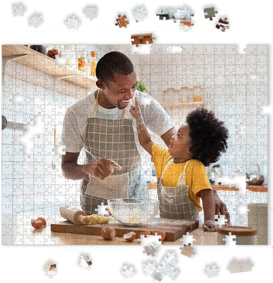 Photo Personalized Puzzle for Father's Day - 500 Piece - I See Me! (Horizontal/Landscape)