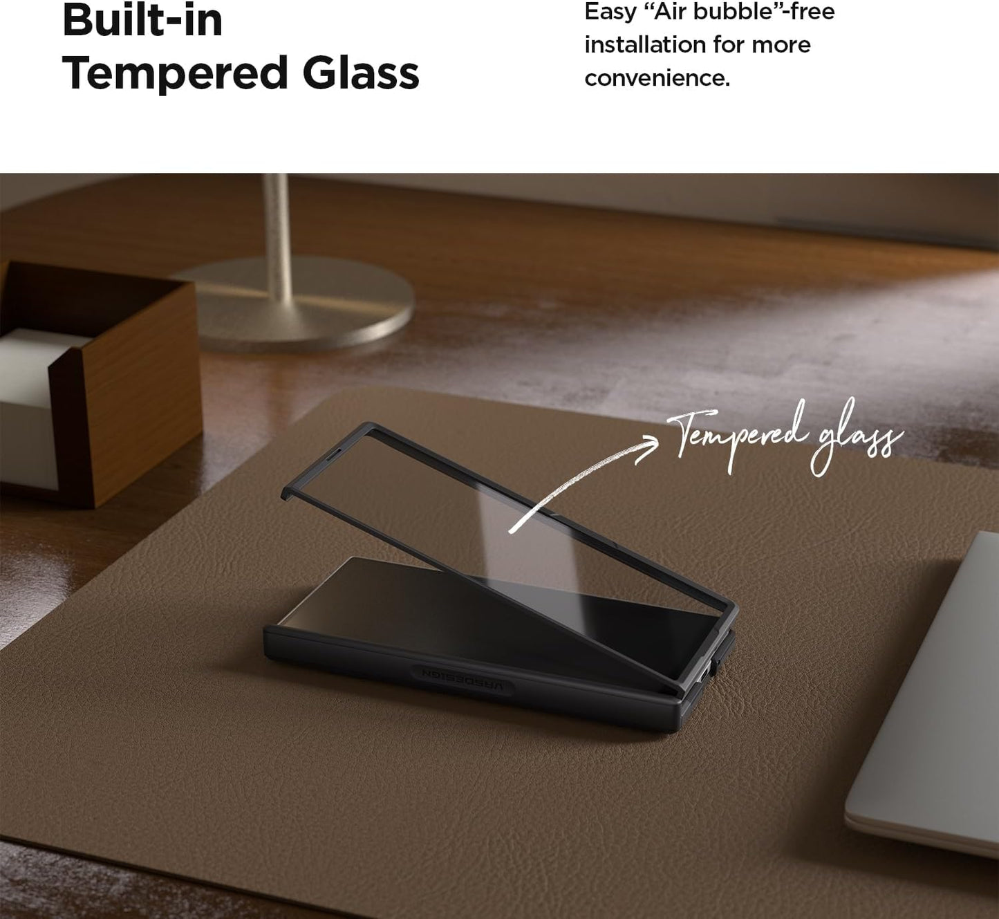 VRS DESIGN Terra Guard Modern for Galaxy Z Fold 7 (2025) – Magnetic Phone Case with Built-in Screen Protector, Rugged Dual Layer Protection & Spring-Loaded Hinge Cover (Matte Black)