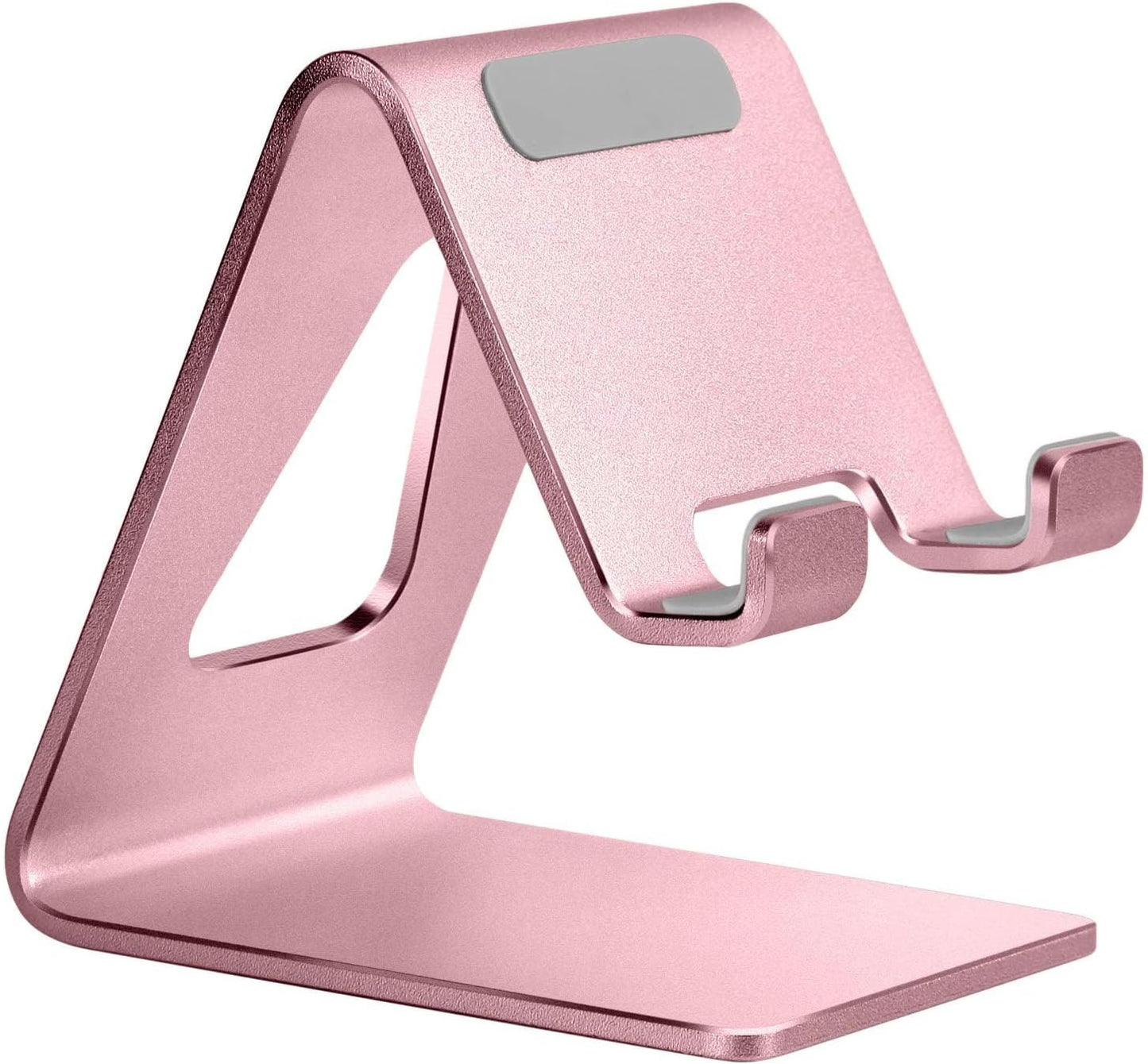 Desk Cell Phone Stand, Phone Holder, Desktop Phone Cradle Dock for iPhone 14 13 12 pro 11 X Xs max 8 7 6 6s Plus SE 5 5S Samsung All Smart Phones,Pink