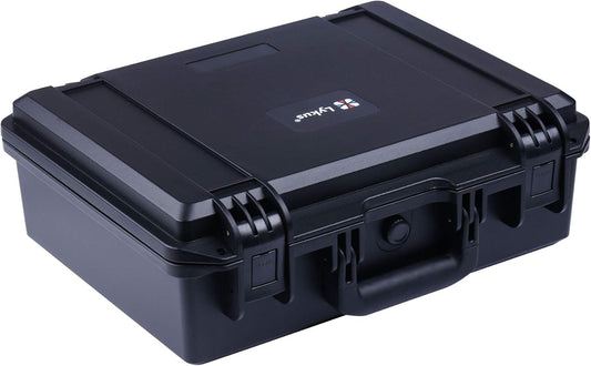 Lykus HC-3810 Waterproof Hard Case with Customizable Foam Insert, Interior Size 14.96x11.02x5.3 in, Suitable for camera,lens,drone,mic,flashlight,telescope,action cam,electronics,tools,and more
