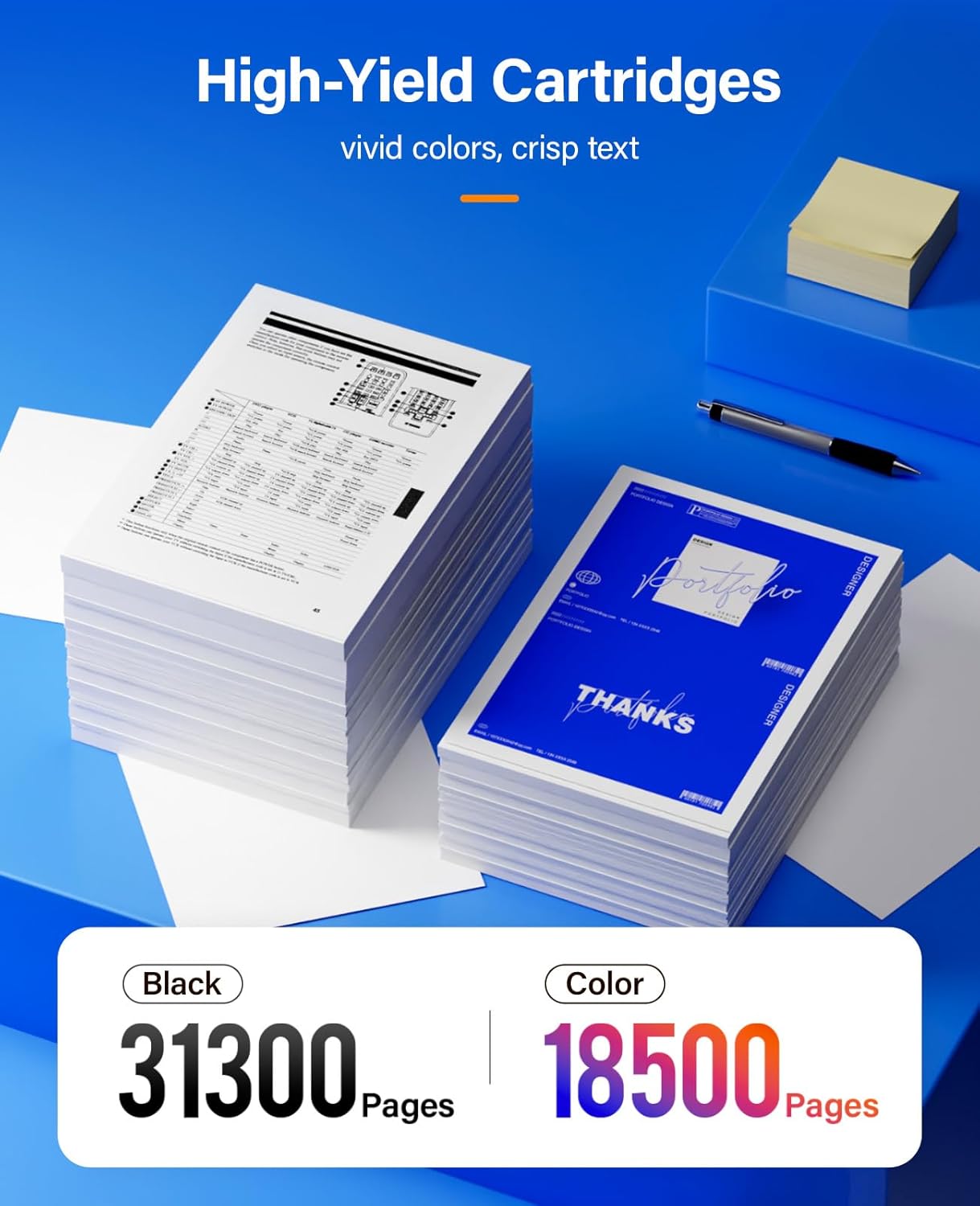 VersaLink C7120 C7125 C7130 High Capacity Toner Cartridge 4-Pack 006R01824 006R01825 006R01826 006R01827 Replacement Compatible for Xerox VersaLink C7120 C7125 C7130 Printer Black Cyan Magenta Yellow