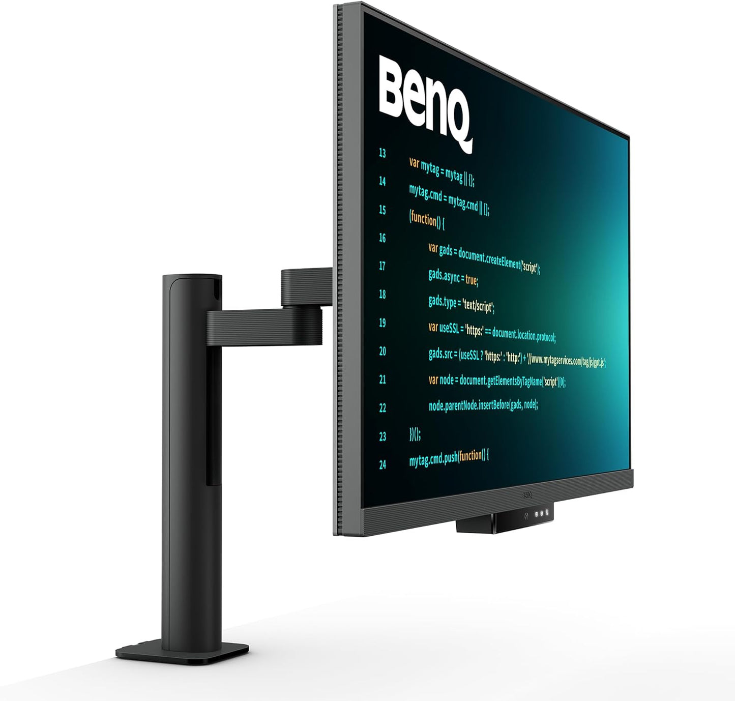 BenQ RD320UA 32” 4K 3840x2160 Programming Monitor with 2000:1 Contrast Ratio, Nano Matte Panel, MoonHalo, 90W USB-C, Coding Modes, Night Hours Protection, Ergonomic Stand, and Eye-Care Technology