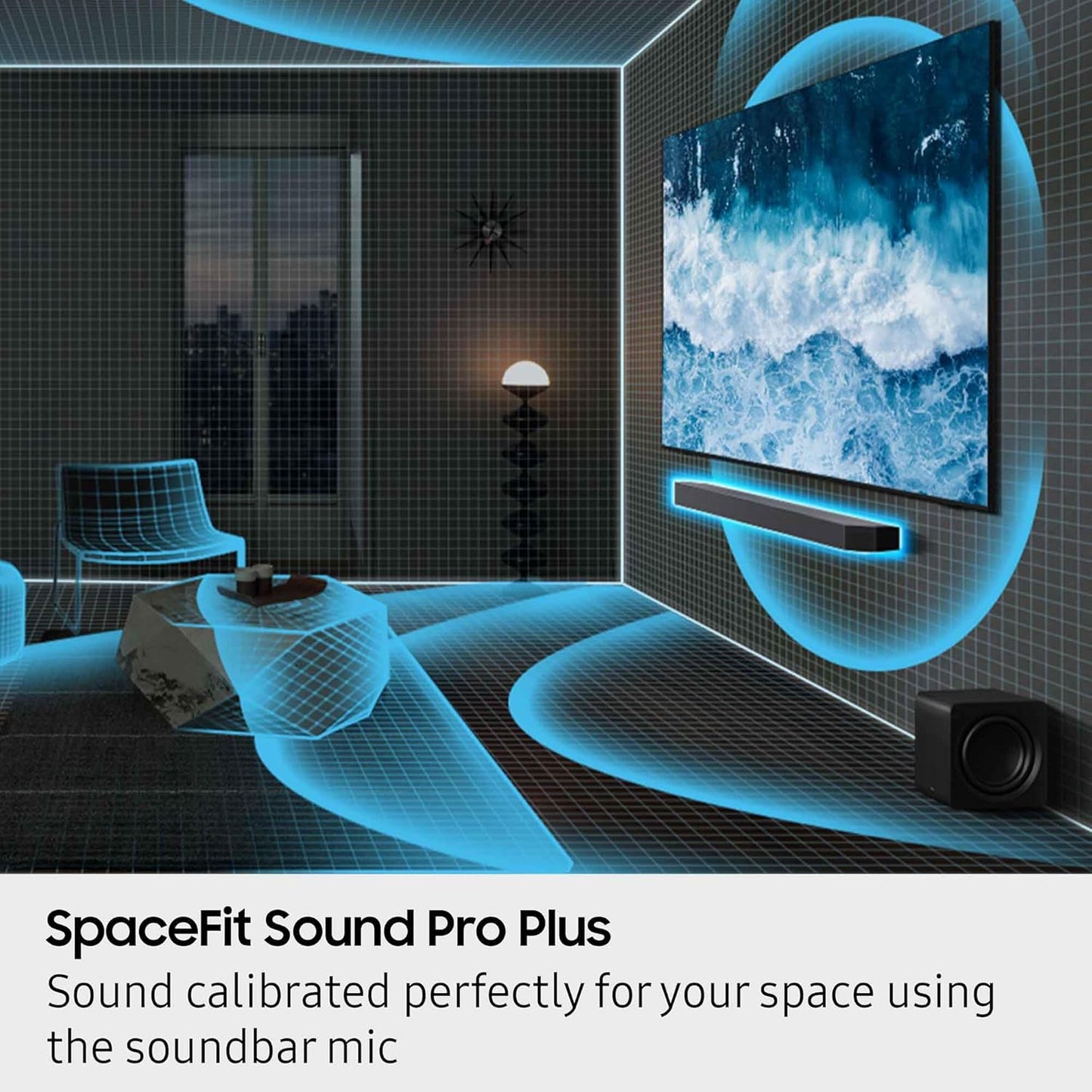 Samsung Q990F 11.1.4ch Q Series Subwoofer + Rear Speaker, Wireless Dolby Atmos, Q-Symphony, Game Mode Pro, Adaptive Sound (HW-Q990F, 2025)