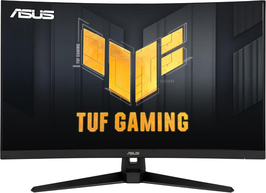 ASUS TUF Gaming 32" 1440P HDR Curved Monitor (VG32VQ1B) - QHD (2560 x 1440), 165Hz (Supports 144Hz), 1ms, Extreme Low Motion Blur, Speaker, FreeSync Premium, VESA Mountable, DisplayPort, HDMI,BLACK