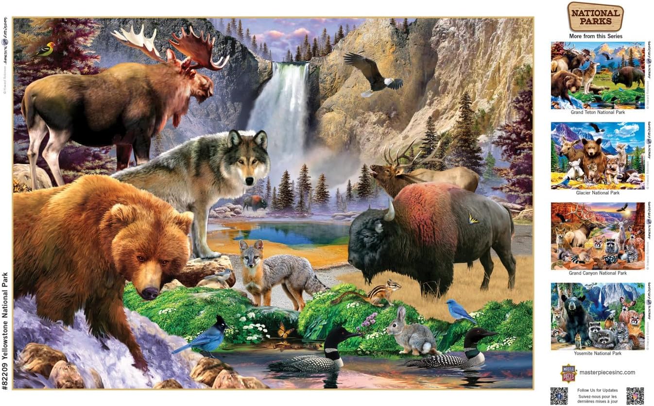 MasterPieces 500 Pieces Jigsaw Puzzle for Adults, Family, Or Youth - Yellowstone National Park - 15"x21"