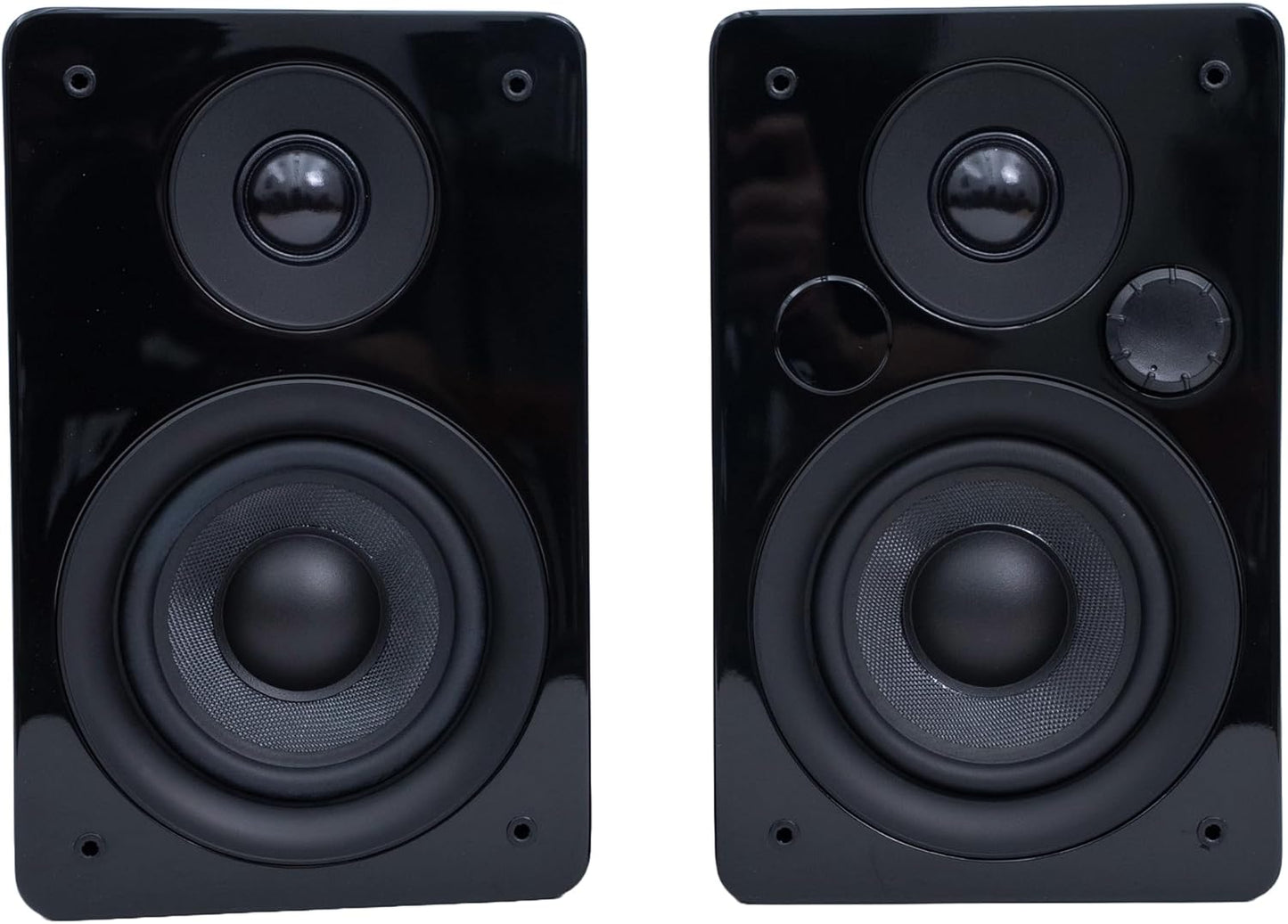 Peachtree Audio M24x Powered Bluetooth Bookshelf Speakers (Pair) – Real Bamboo | Hi-Fi Sound, 5.25” Woofer, RCA, Optical, USB Charging, Subwoofer Out | Ideal for TV, Turntables & PCs