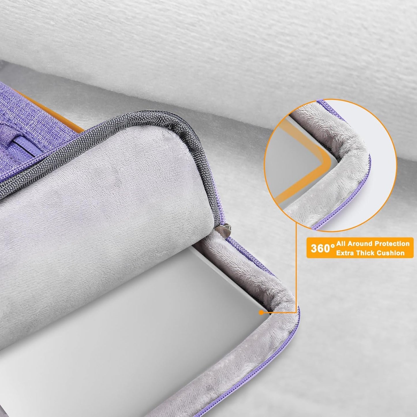 MOSISO 360 Protective Laptop Shoulder Bag,13 inch Computer Bags Compatible with MacBook Air M4 M3 M2 M1 2025-2018/Pro 13 2025-2016,Side Open Messenger Bag with 4 Zipper Pockets, Purple