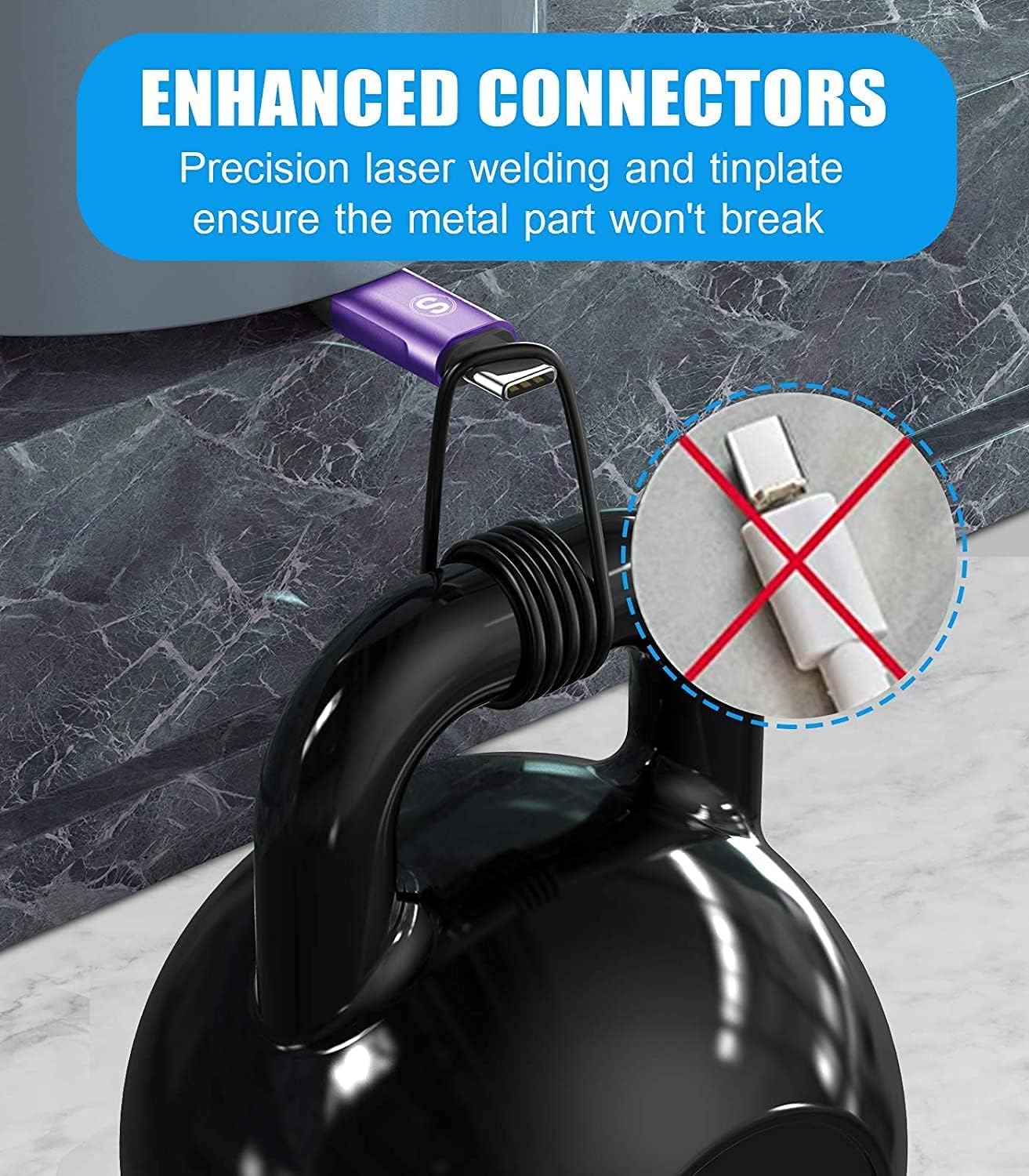 sweguard USB Type C Charger Cable [3-Pack,10ft+6.6ft+3.3ft] iPhone 16 Charger Nylon Braided Cord for iPhone 16 15 Pro Max Plus Samsung Galaxy S24 S23 S22 S21 S20 S10 Note 20 10 A54 Pixel LG Moto PS5