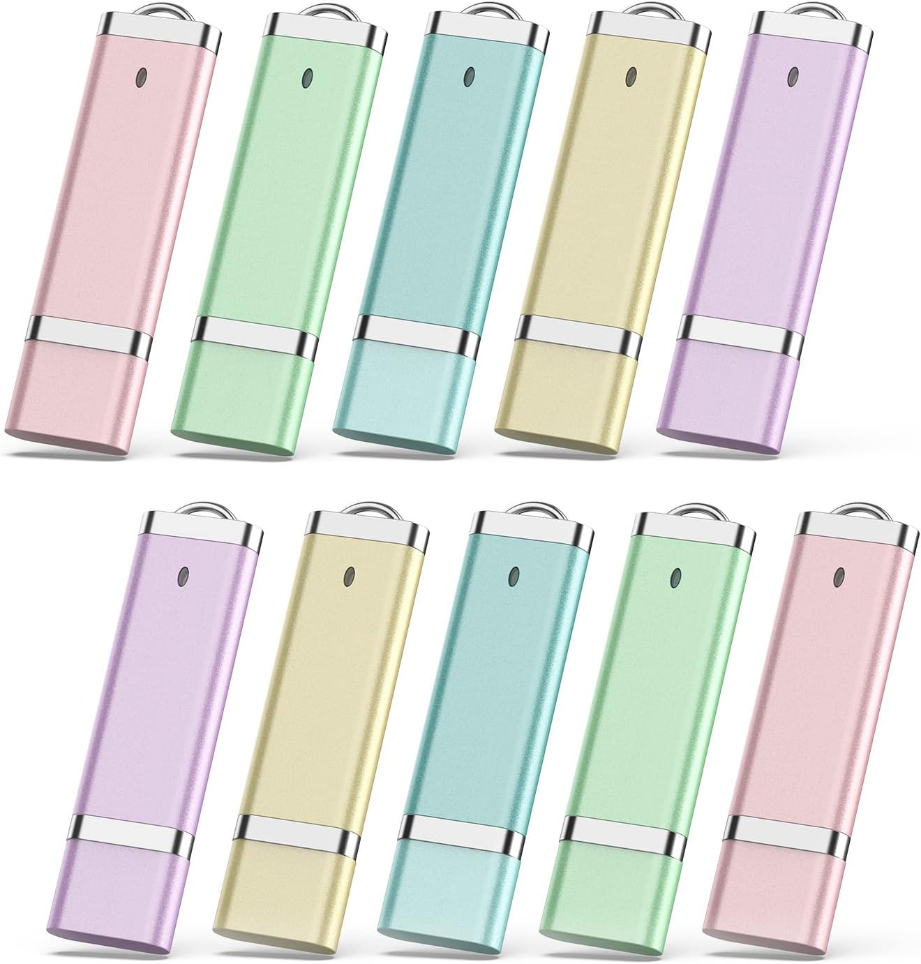 KEXIN 10 Pack 8GB Flash Drive USB Drive Thumb Drive 8 GB USB Flash Drive Jump Drive 8G Flash Drives Photo Memory Stick Pen Drive Zip Drive Coloful