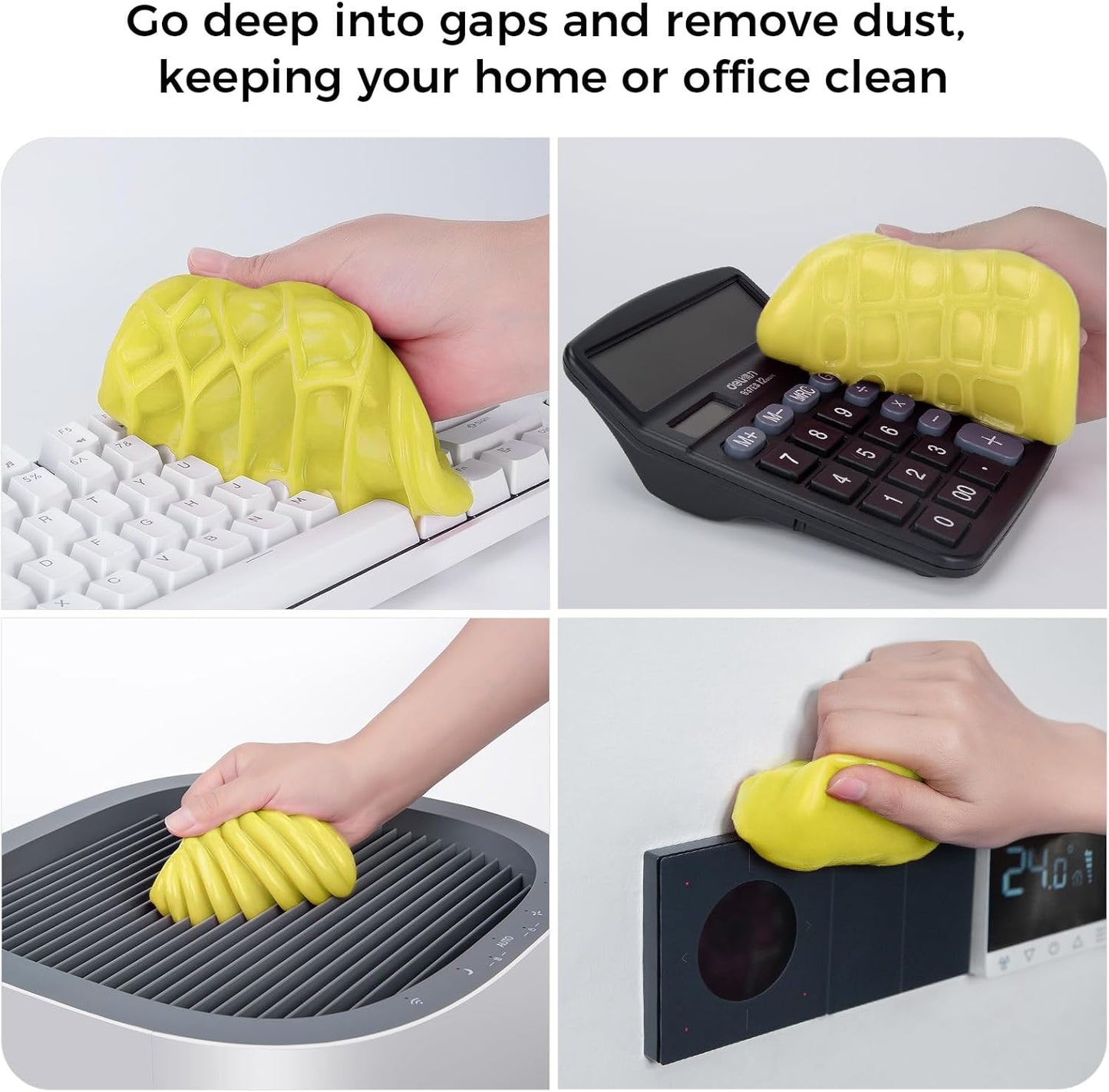 COLORCORAL Cleaning Gel Universal Dust Cleaner for PC Keyboard Car Detailing Office Electronics Laptop Dusting Kit Computer Dust Remover, Computer Gaming Car Accessories, Gift for Men Women 160g