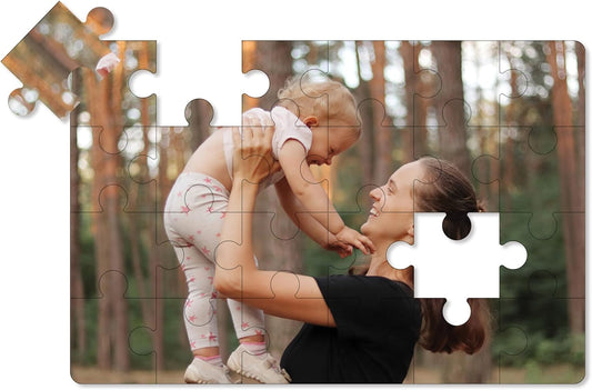 Photo Personalized Puzzle for Mother's Day - 24 Piece - I See Me! (Horizontal/Landscape)