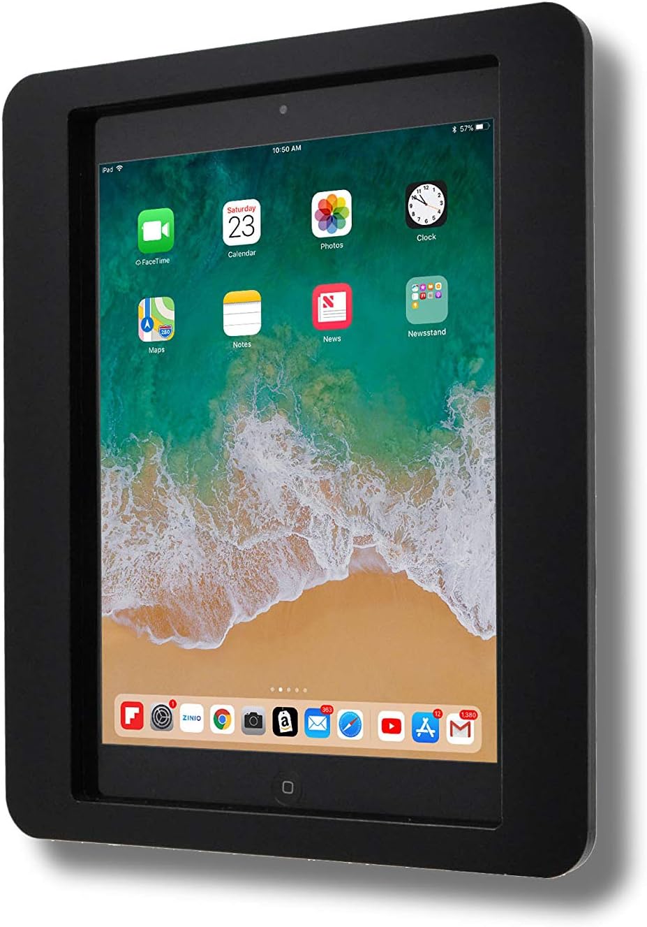 TABcare Anti-Theft Acrylic VESA Enclosure for Apple iPad mini 6/7 8.3" 2021 with Free Wall Mount Kit & 90-Degree Angle USB C Charge Cable (iPad mini 6 8.3", Black)