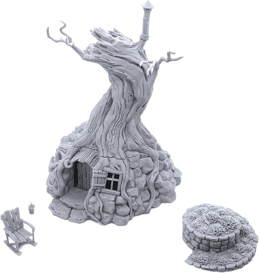 Witch's Hovel DND Terrain Compatible with Dungeons and Dragons, 28mm Miniature Wargaming, Tabletop RPGs, Wargame Scenery