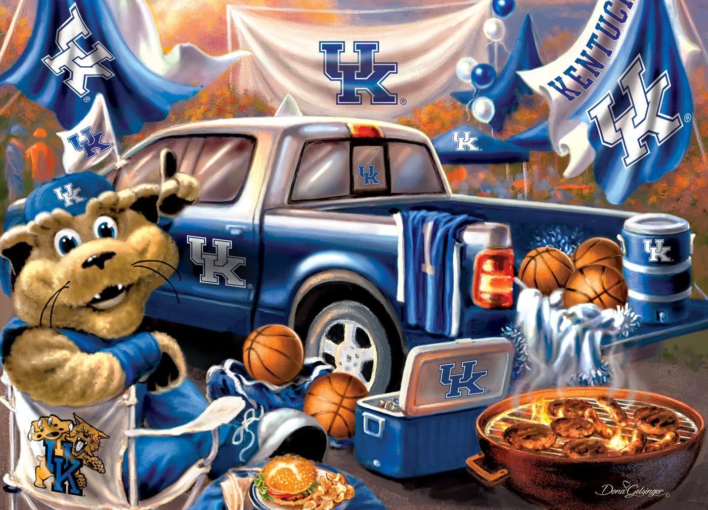 MasterPieces NCAA Gameday Puzzles Collection - Kentucky Wildcats 1000 Piece Gameday Jigsaw Puzzle