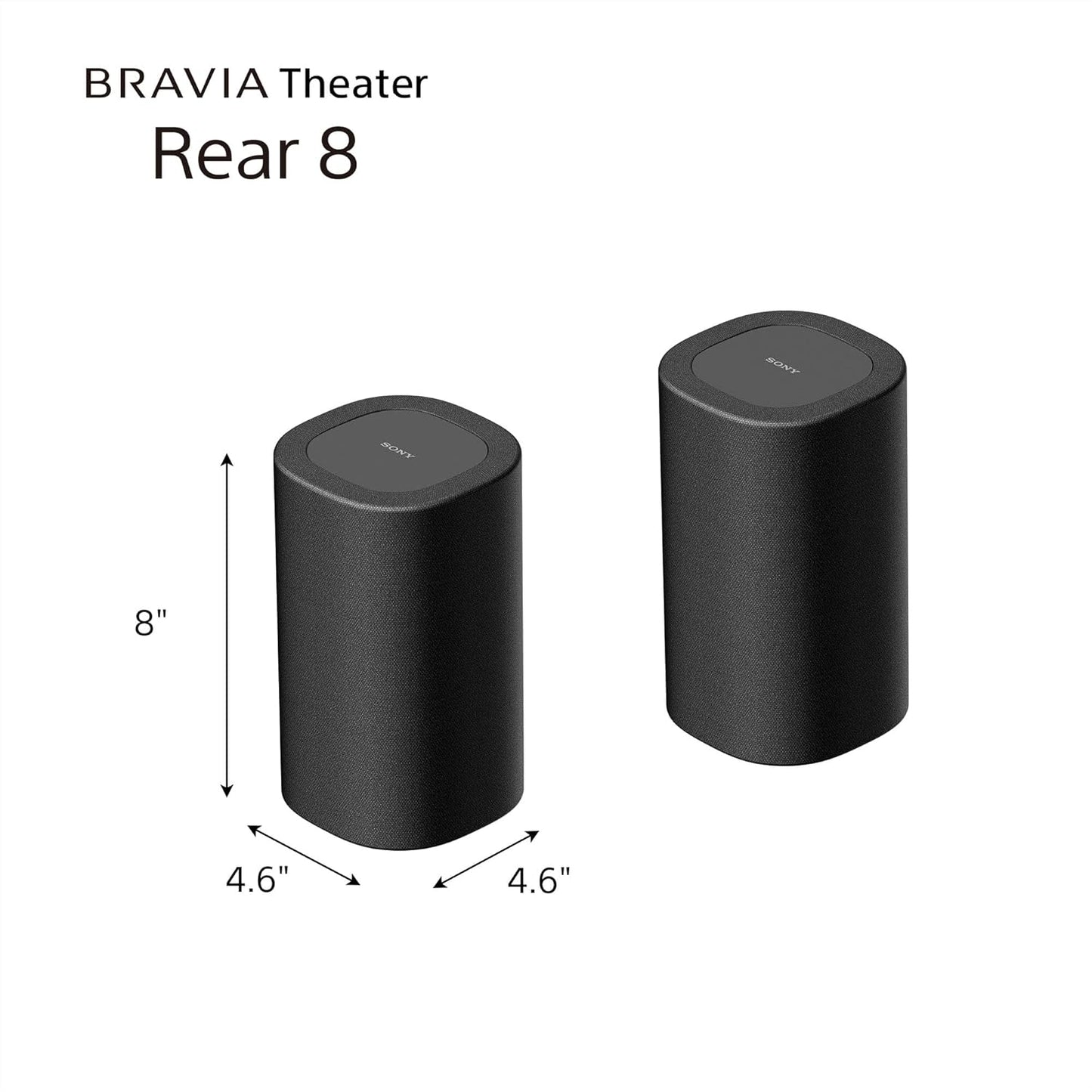Sony BRAVIA Theater Bar 8 11-Speaker Soundbar (HT-A8000) with SA-SW3 Wireless Subwoofer and SA-RS8 Wireless Rear Speakers Home Theater System Bundle
