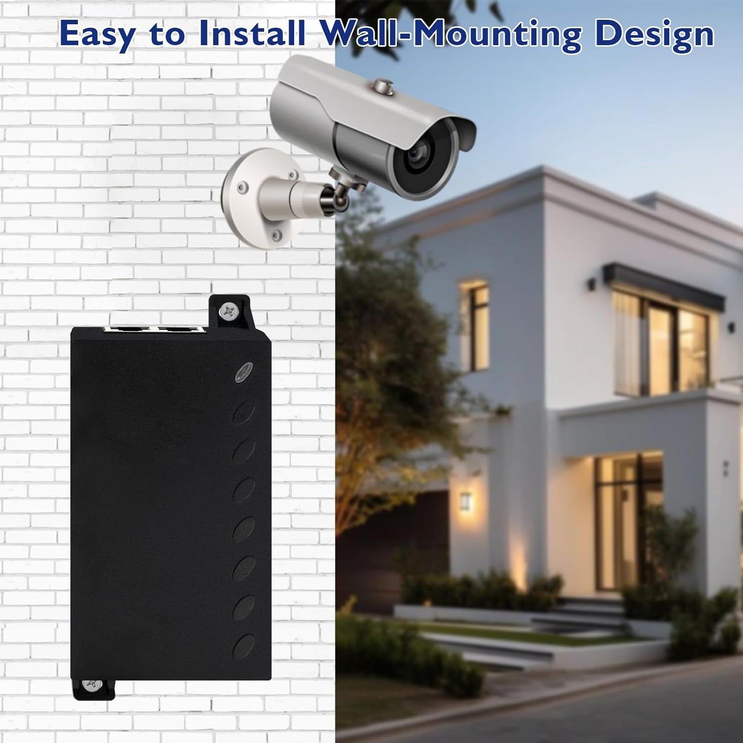 60W Gigabit PoE++ Injector - 10/100/1000Mbps, RJ-45 Shielded, IEEE 802.3af/at/bt Compliant, PoE Switch Powerline Network Adapter for High Power Ethernet Devices, Up to 100m, by ThePoEstore