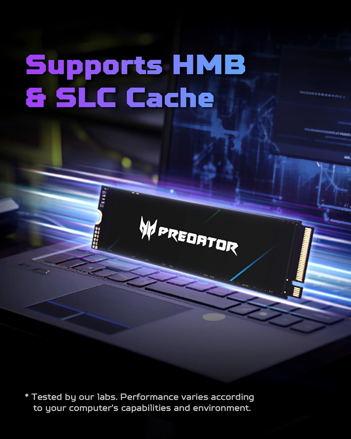 Predator GM7 2TB SSD: M.2 2280 PCIe Gen 4 x4 NVMe 2.0, Read Speed Up to 7400 MB/s, Internal PC Solid State Drive for Laptop, Desktop and PS5 - BL.9BWWR.119