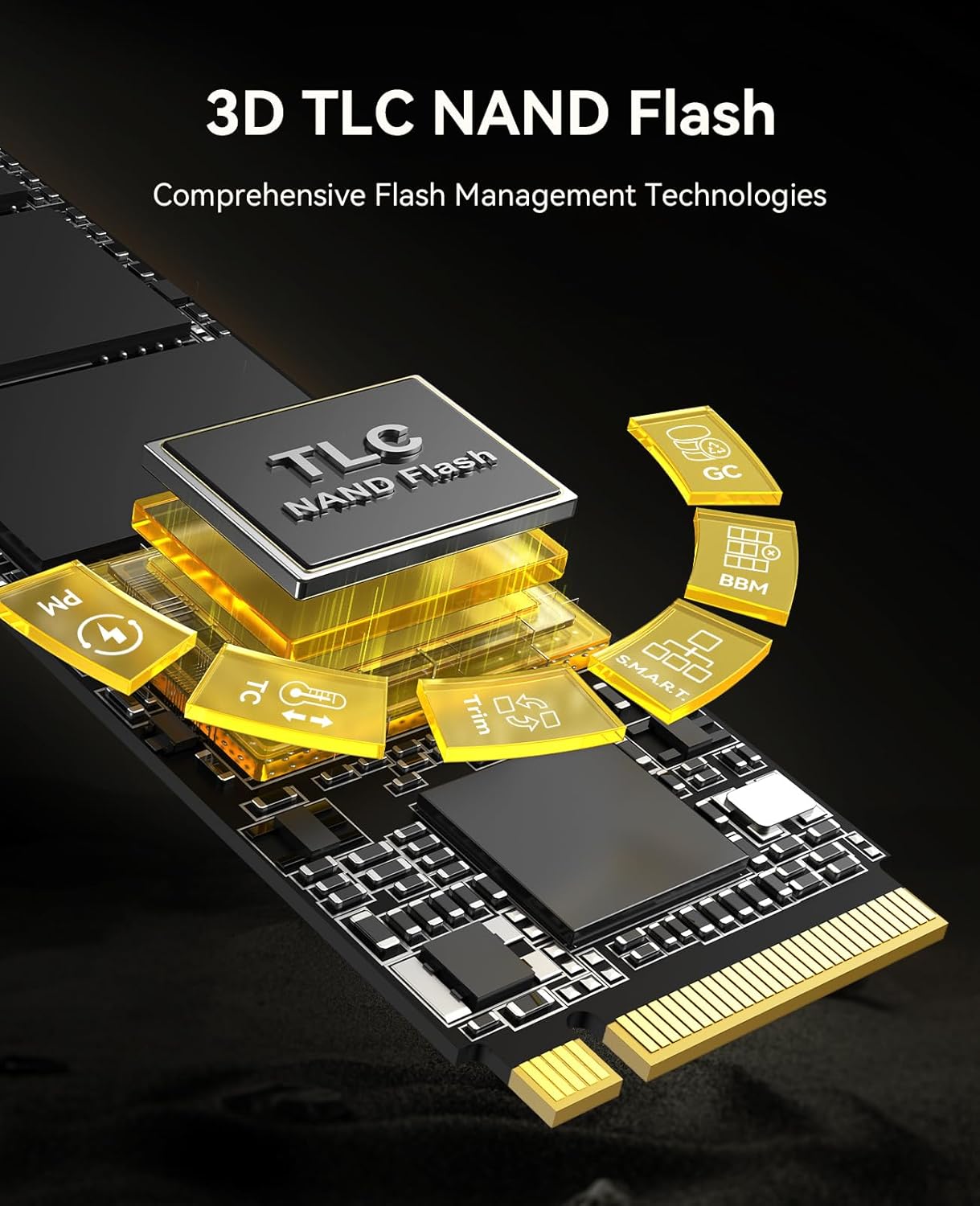 ORICO Industrial SSD 2TB M.2 NVMe SSD, PCIe 4.0 Drive with 7450MB/s Read Speed, TLC NAND, Advanced Data Security and Innovative Heatsink, for Industrial PC, Personal Laptop and PS5 - IG740PRO