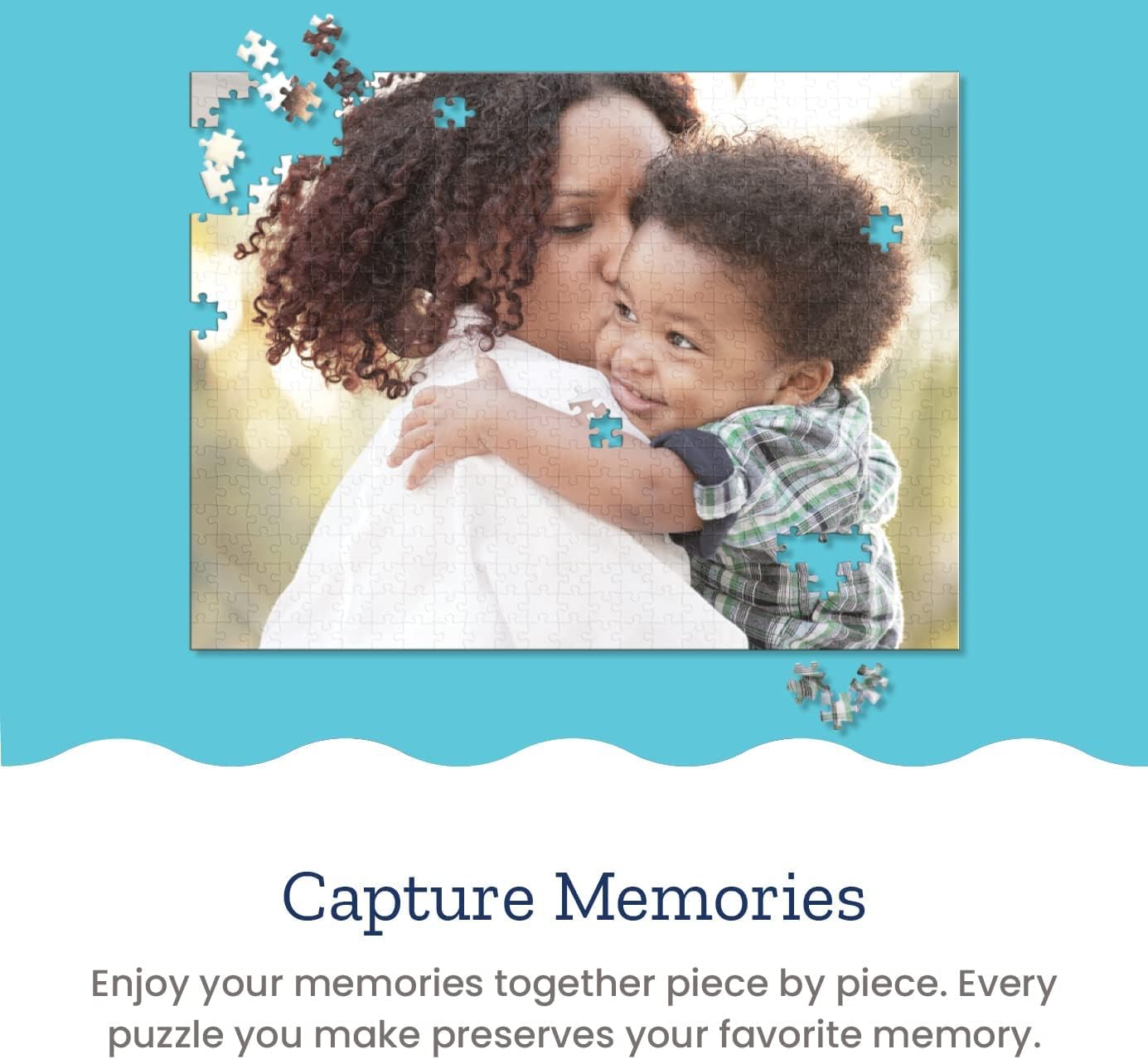 Photo Personalized Puzzle for Mother's Day - 500 Piece - I See Me! (Horizontal/Landscape)