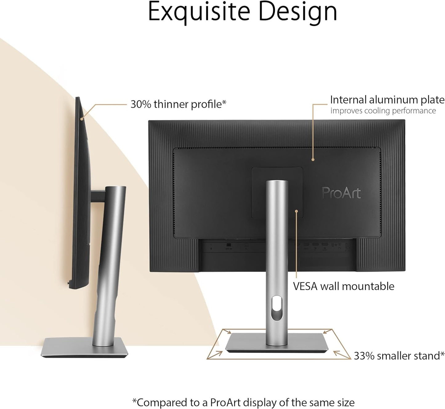 ASUS ProArt Display 27” 4K HDR Professional Monitor (PA279CRV) - IPS, UHD (3840 x 2160), 99% DCI-P3/Adobe RGB, ΔE < 2, Calman Verified, USB-C PD 96W, DisplayPort, Daisy-Chain, Ergonomic, 3yr Warranty