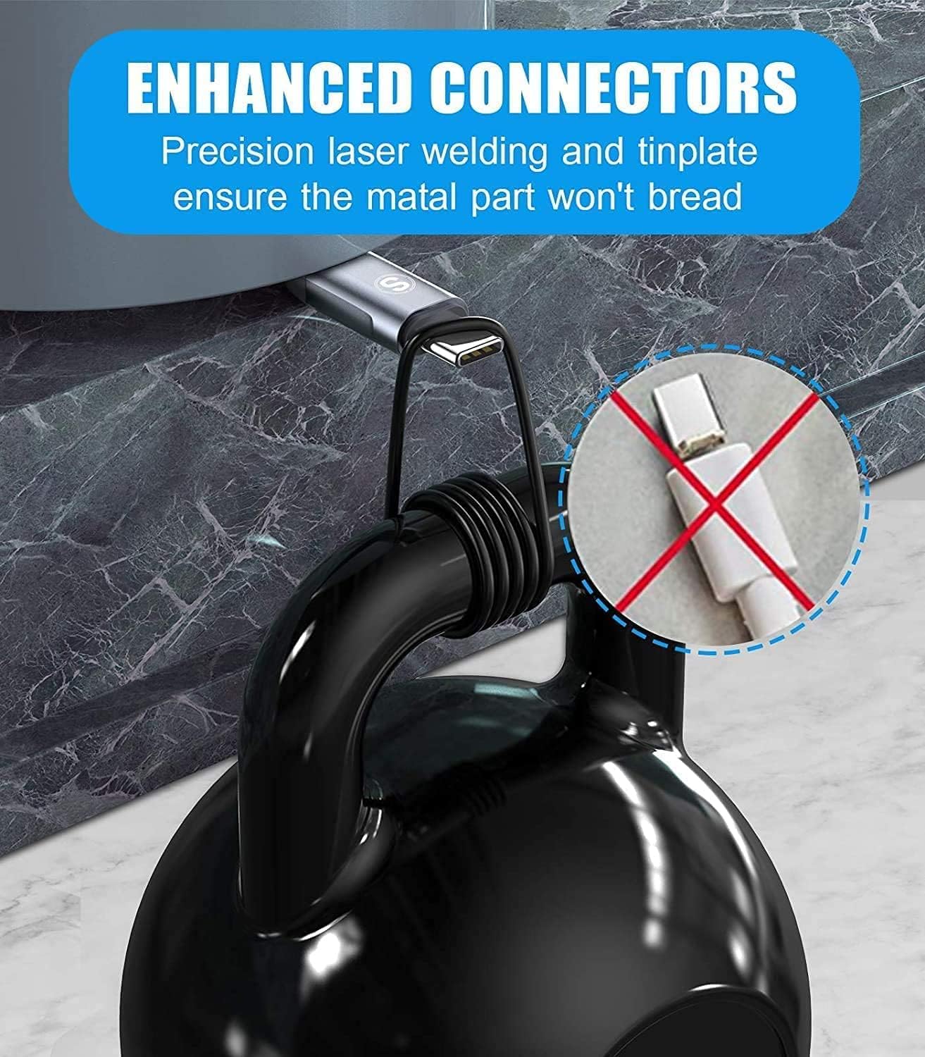 sweguard USB C Cable 3.1A Fast Charging [3Pack,10ft+6.6ft+6.6ft], USB-A to USB-C Charger Nylon Braided Cord for Samsung Galaxy S21 S20 S10 S9 S8 Plus/FE Note 20 10 9 8 7, A71 A51 A32,LG,Moto,PS5