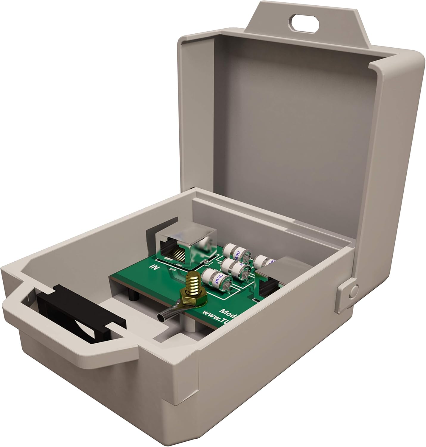 Outdoor Ethernet Surge Protector (10 Pack) PoE+ Gigabit - Gas Discharge Tube GDT -Wall Mount -RJ45 Lightning Suppressor -LAN Network CAT5/CAT6 Thunder Arrestor -GbE 1000 Mbps Protection- Tupavco TP303