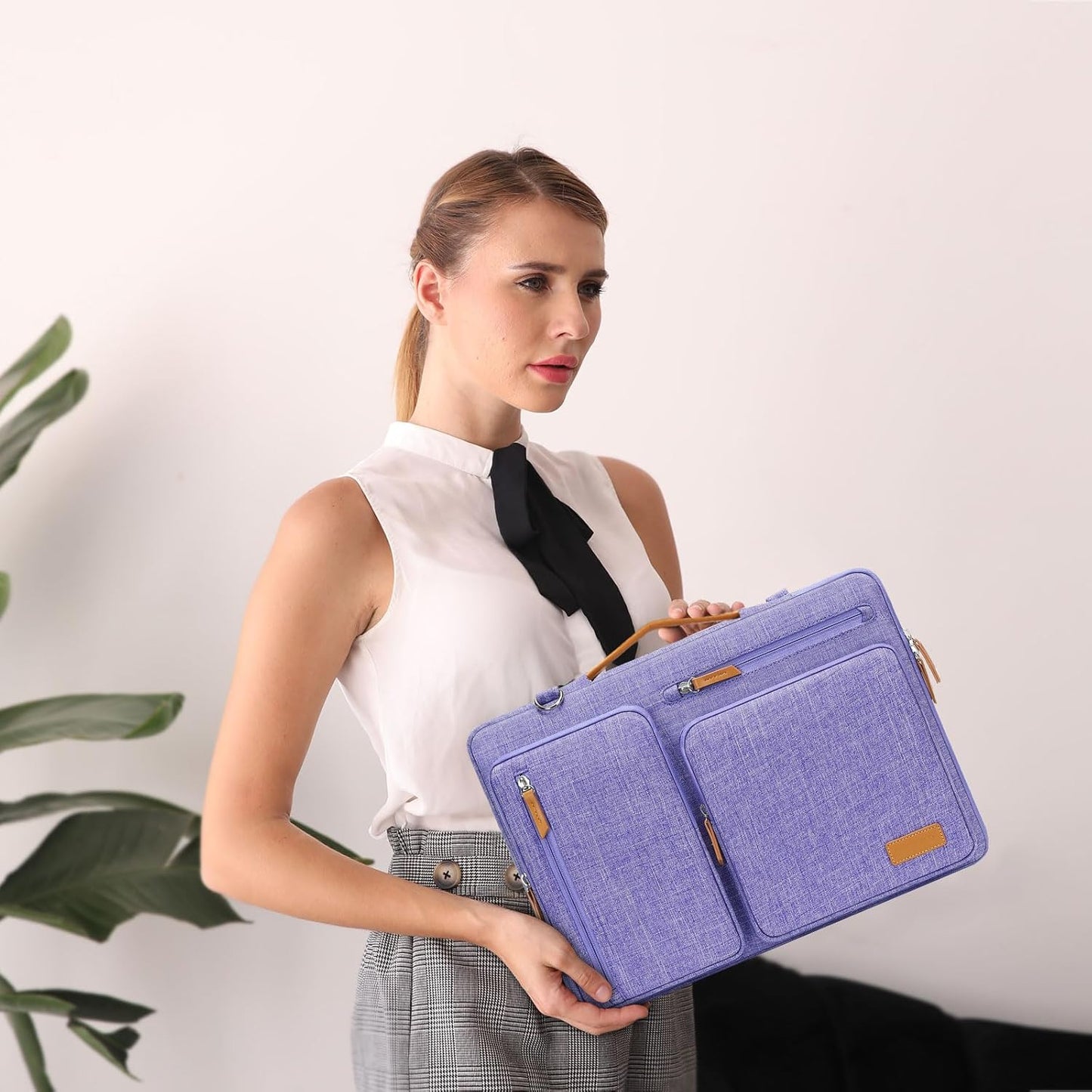 MOSISO 360 Protective Laptop Shoulder Bag,13 inch Computer Bags Compatible with MacBook Air M4 M3 M2 M1 2025-2018/Pro 13 2025-2016,Side Open Messenger Bag with 4 Zipper Pockets, Purple