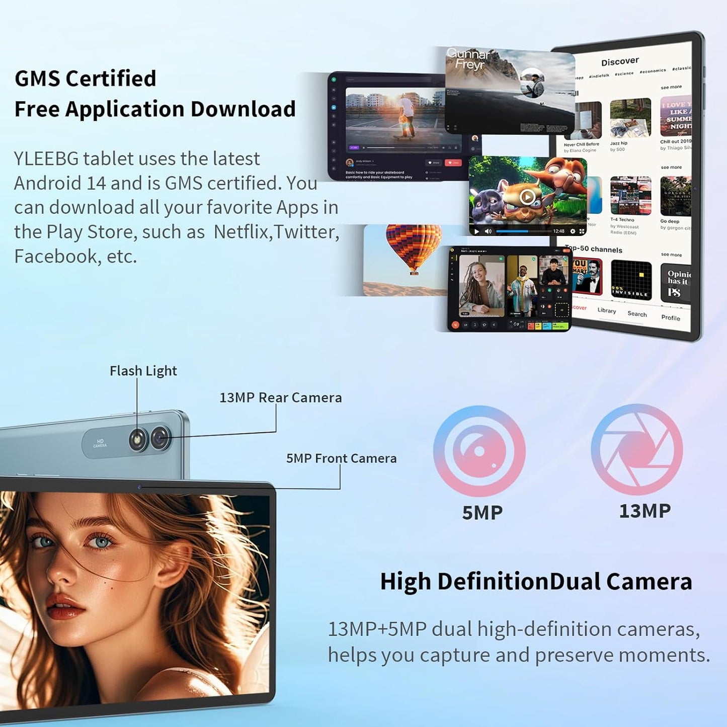 Android Tablet with Keyboard,10 inch Android 15 tablet, 24GB RAM 128GB ROM, 1TB Expand, Octa-Core, Widevine L1, 2.4G/5G WiFi, 8000mAh, Bluetooth, GMS, 2 in 1 Tablet with Case, Mouse, Stylus（Pink)