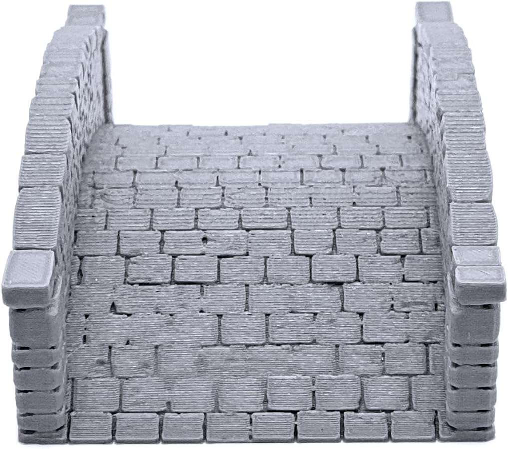 EnderToys Stone Footbridges by Printable Scenery, 3D Printed Tabletop RPG Scenery and Wargame Terrain 28mm Miniatures
