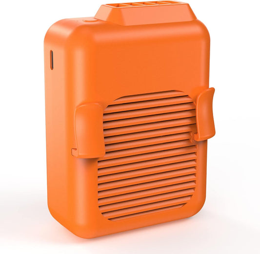 Portable Mini Waist Fan Clip on Belt, 6000mAh Rechargeable Battery Powered Wearable Body Fan With Max 23H Working Time, 3 Speeds, 5100RPM Strong Airflow for Jobsite Farm Fishing Gardening Camping