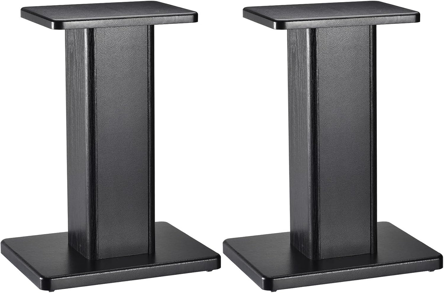 MECCANIXITY Wood Speaker Stands, 2 Pack 15.7 Inch (40cm) Universal Speaker Stand Hollowed Bases Enhanced Audio Listening for Home Theaters Cinema