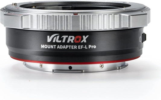 VILTROX EF-L Pro Lens Adapter Auto Focus Lens Mount Converter Ring with Security Lock Compatible with Canon EF/EF-S Lens to L Mount Cameras SL2/Lumix S1 S1H S5/Sigma fp L