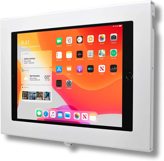 TABcare Locking Security Metal Case for Apple iPad Air 3 10.5 for Kiosk, POS, Store, Show Display (White, iPad Air 3 10.5")