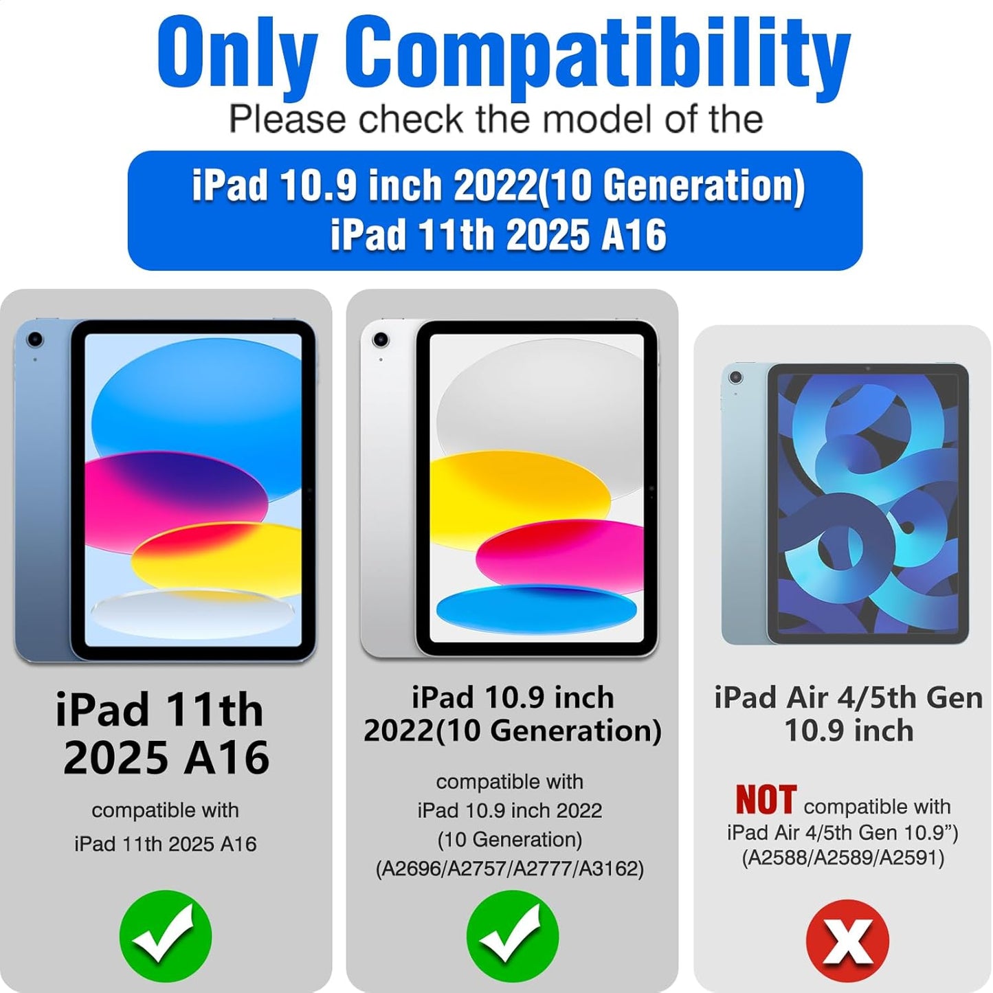 Nillkin for iPad A16 11th 10th Generation Case with Keyboard, Slide Camera Cover, Backlit Detachable Wireless Keyboard with Pencil Holder and Multi-Touch Trackpad for iPad (A16) 11th/10th Gen - Grey