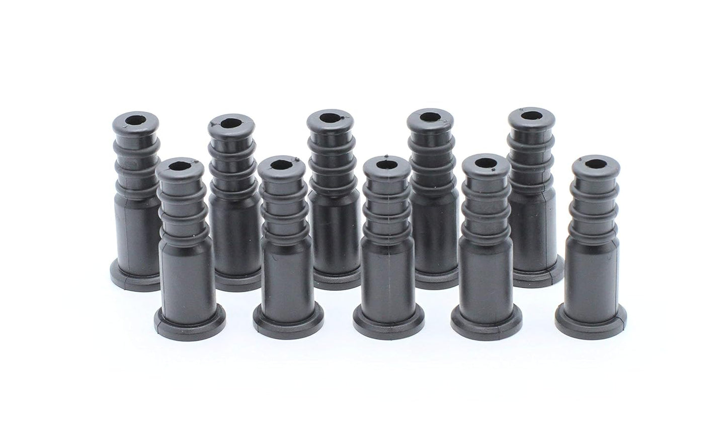 THE CIMPLE CO Coaxial Cable Weather Boot - RG6 Connectors RG59 Ends Coaxial Boots - Weatherproof (Black) - Pack of 50