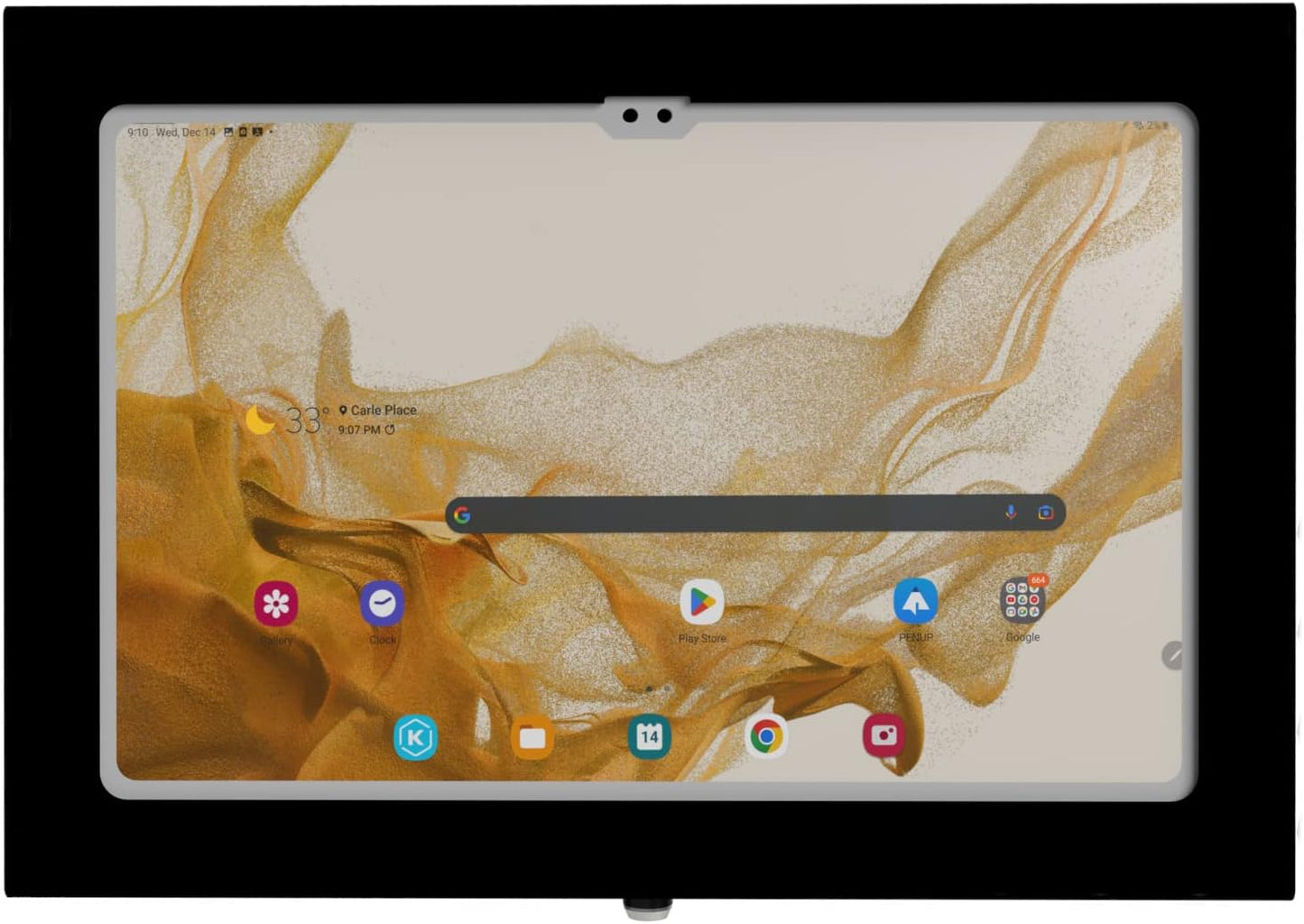 TABcare Locking Anti-Theft Metal Case for Samsung Galaxy TAB A8 10.5" Tablet for Kiosk, POS, Store, Show Display, Time Clock (TAB A8 10.5, Black)