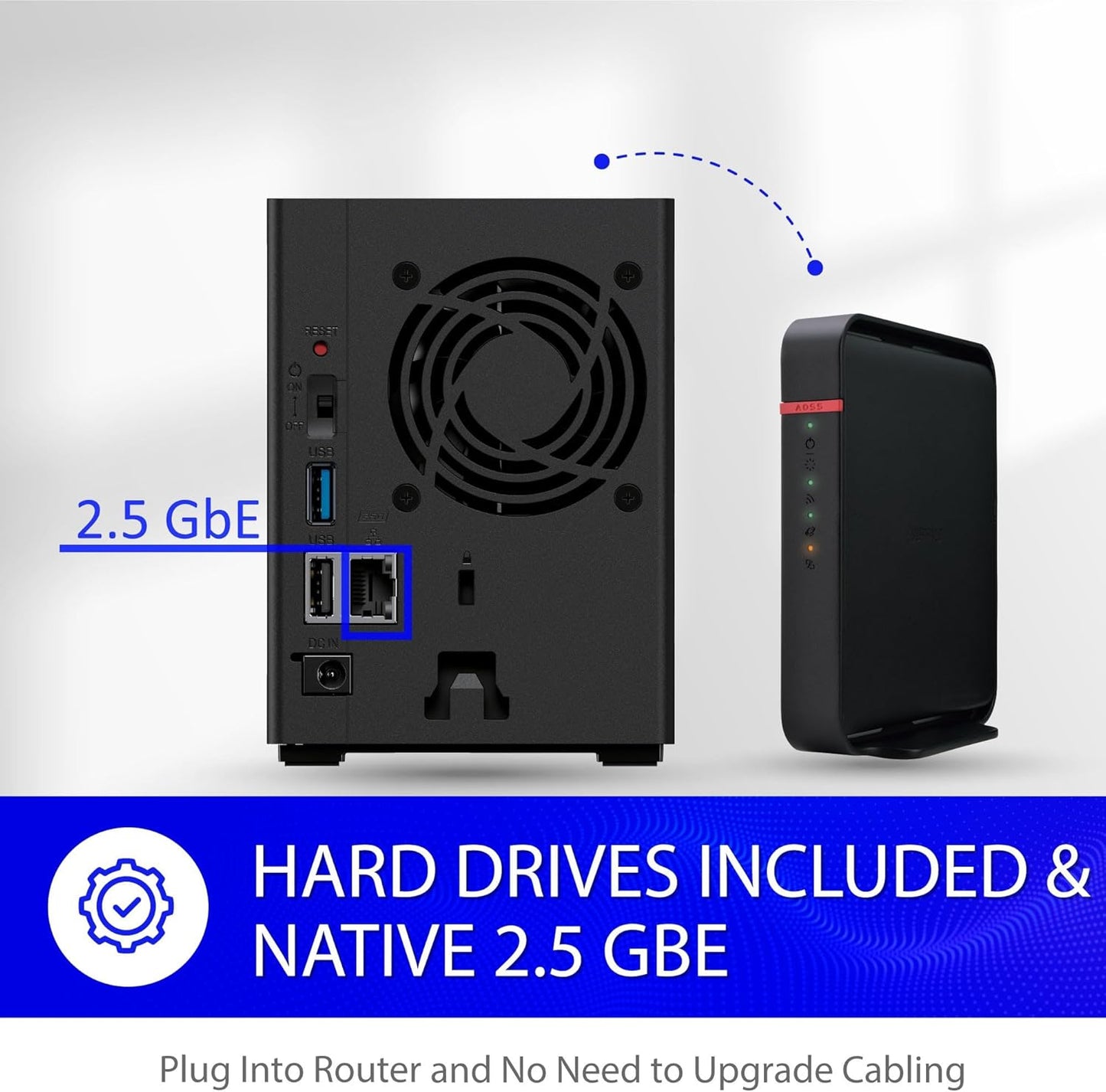 BUFFALO LinkStation SoHo 720 2-Bay Professional Office NAS 8TB (2x4TB) with Hard Drives Included