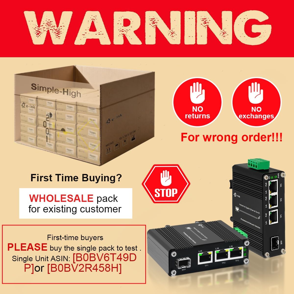 40PCS Throncom Industrial Gigabit 3 Ports PoE Ethernet Fiber Switch Sold by Case,Factory Price Large-Scale with 100/1000M Adaptive SFP Slot,Voltage Booster Solar Power/VoIP 12-48V DC LNK-IMC103GP-SFP