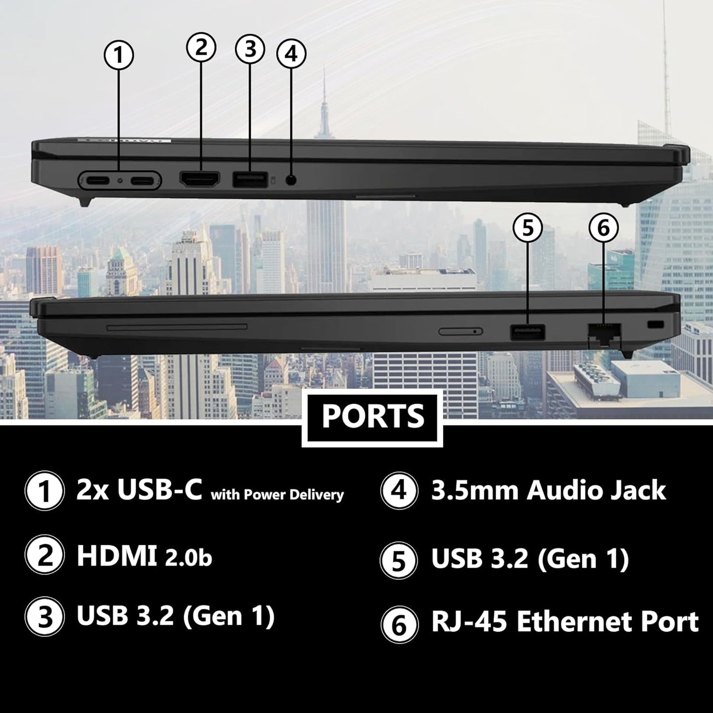 Lenovo ThinkPad T16 Gen 3 Business Laptop 16” FHD+ Display, Intel Ultra 7-155U (Beats i7-1355U), 16GB DDR5 RAM, 512GB SSD, 5MB Webcam, WiFi 6E + BT, RJ-45, HDMI, Win 11 Pro, AI Copilot - Black