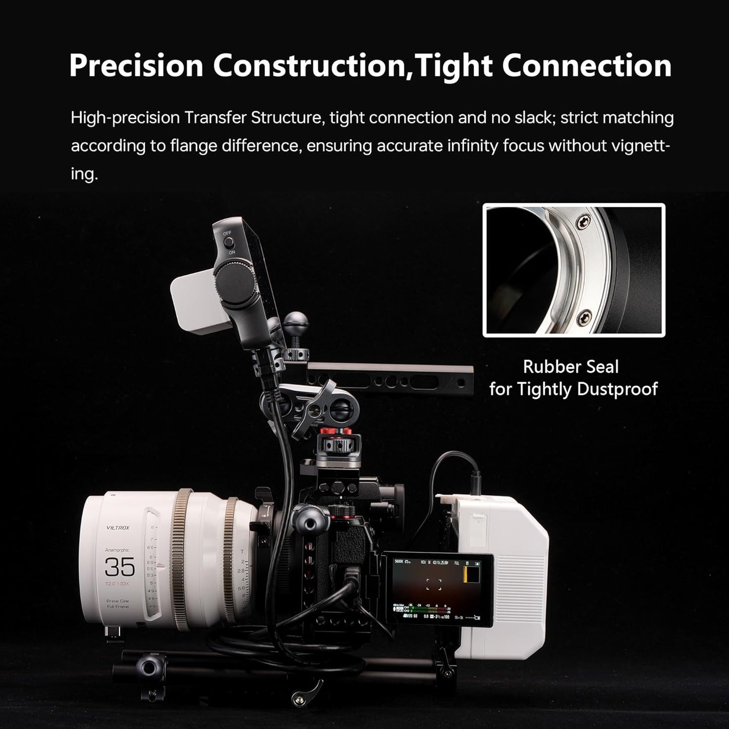 VILTROX PL-X Lens Adapter, Lens Converter Ring Camera Lens Mount Adapter Ring Compatible with PL Lens to Fuji X-Mount Cameras X-Pro1/X-Pro2/X-E1/X-E2/X-E2s/X-E3/X-H1/X-T1/X-T2/X-T3