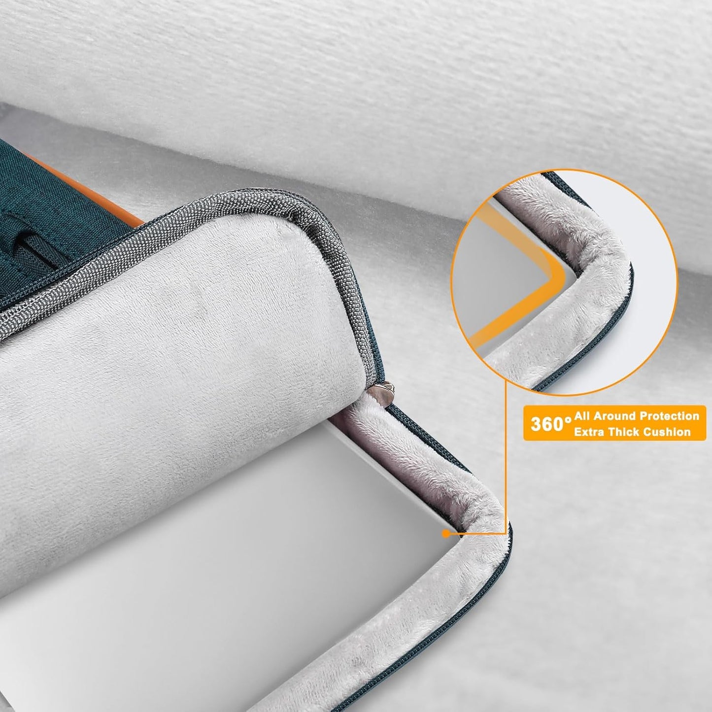 MOSISO 360 Protective Laptop Shoulder Bag,17-17.3 inch Computer Bag Compatible with MacBook, HP, Dell, Lenovo, Asus Notebook,Side Open Messenger Bag with 4 Zipper Pockets&Handle, Teal Green