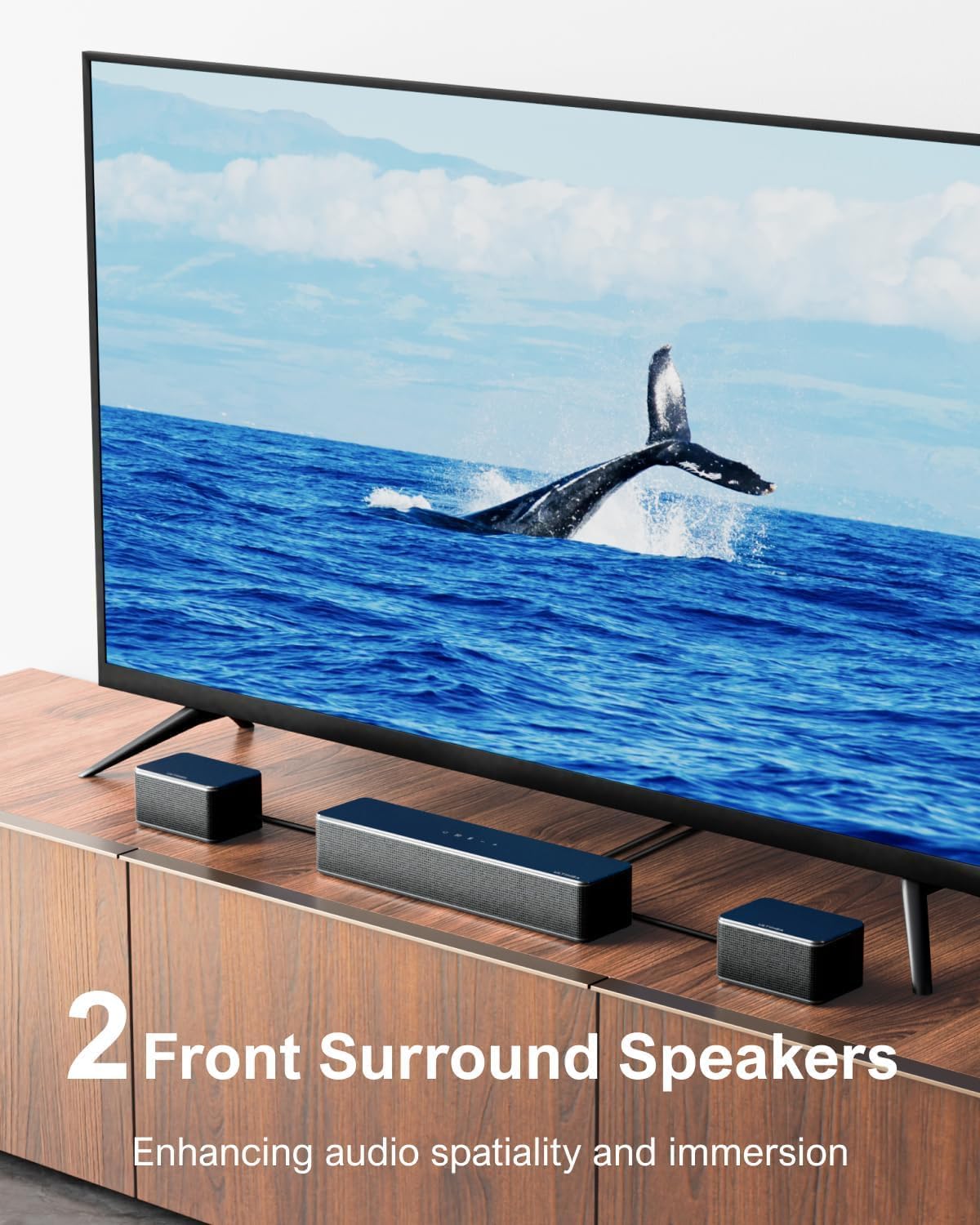 ULTIMEA 7.1 Sound Bars for Smart TV, 4 Wired Surround Speakers, Virtual Surround Sound System, 410W Peak Power, App Control, TV Soundbar with Wireless Subwoofer, Home Theater Sound System, 2025 Model