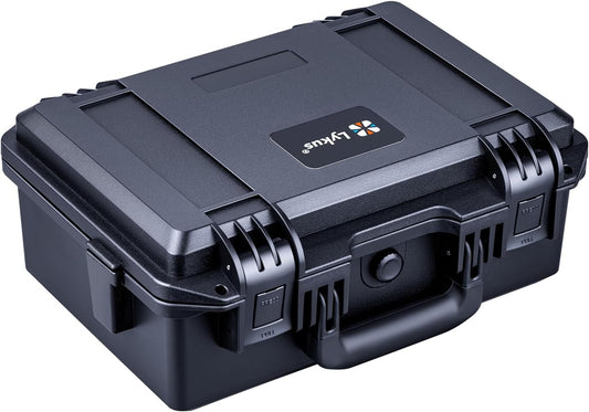 Lykus HC-3310 Waterproof Hard Case with Customizable Foam Insert, Interior Size 12.99x8.27x5.31 in, Suitable for pistol,camera,lens,drone,mic,flashlight,telescope,action cam,electronics,tools,and more