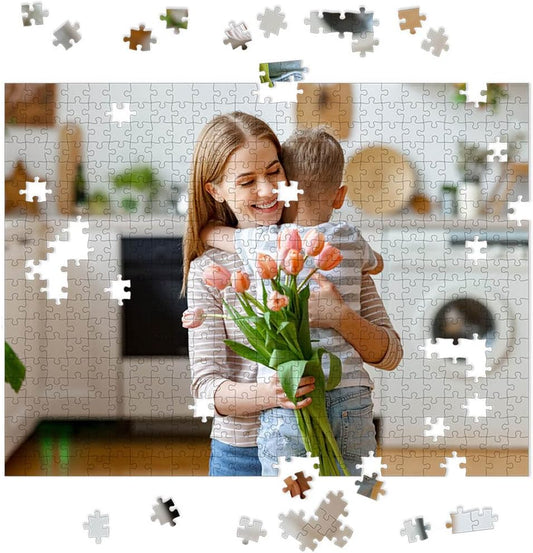 Photo Personalized Puzzle for Mother's Day - 500 Piece - I See Me! (Horizontal/Landscape)