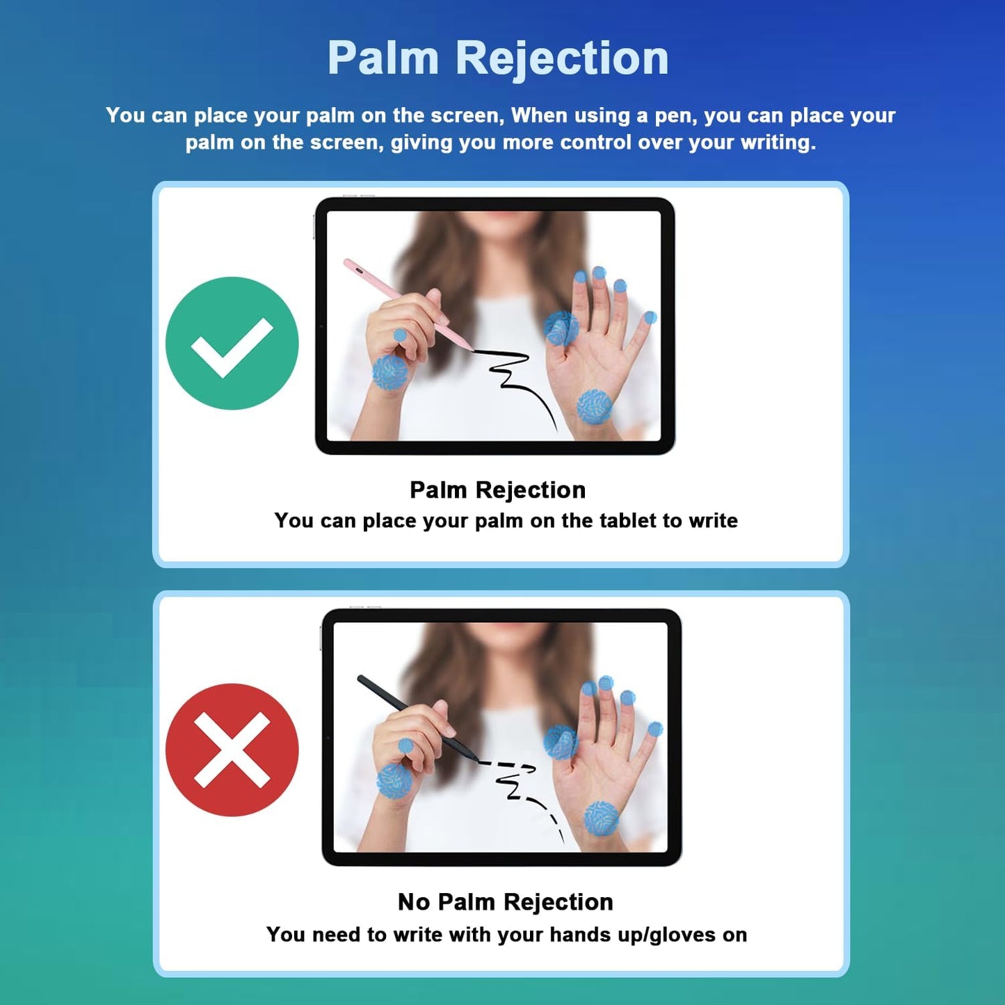 Stylus Pen for iPad 9th&10th - Type-c Charging Pencil for ipad Palm Rejection Active Pen Compatible with (2018-2025) Apple iPad 6/7/8/9/10/11(A16), Air 3/4/5/M2/M3, Mini 5/6, Pro 11"/12.9"/M4（Pink）