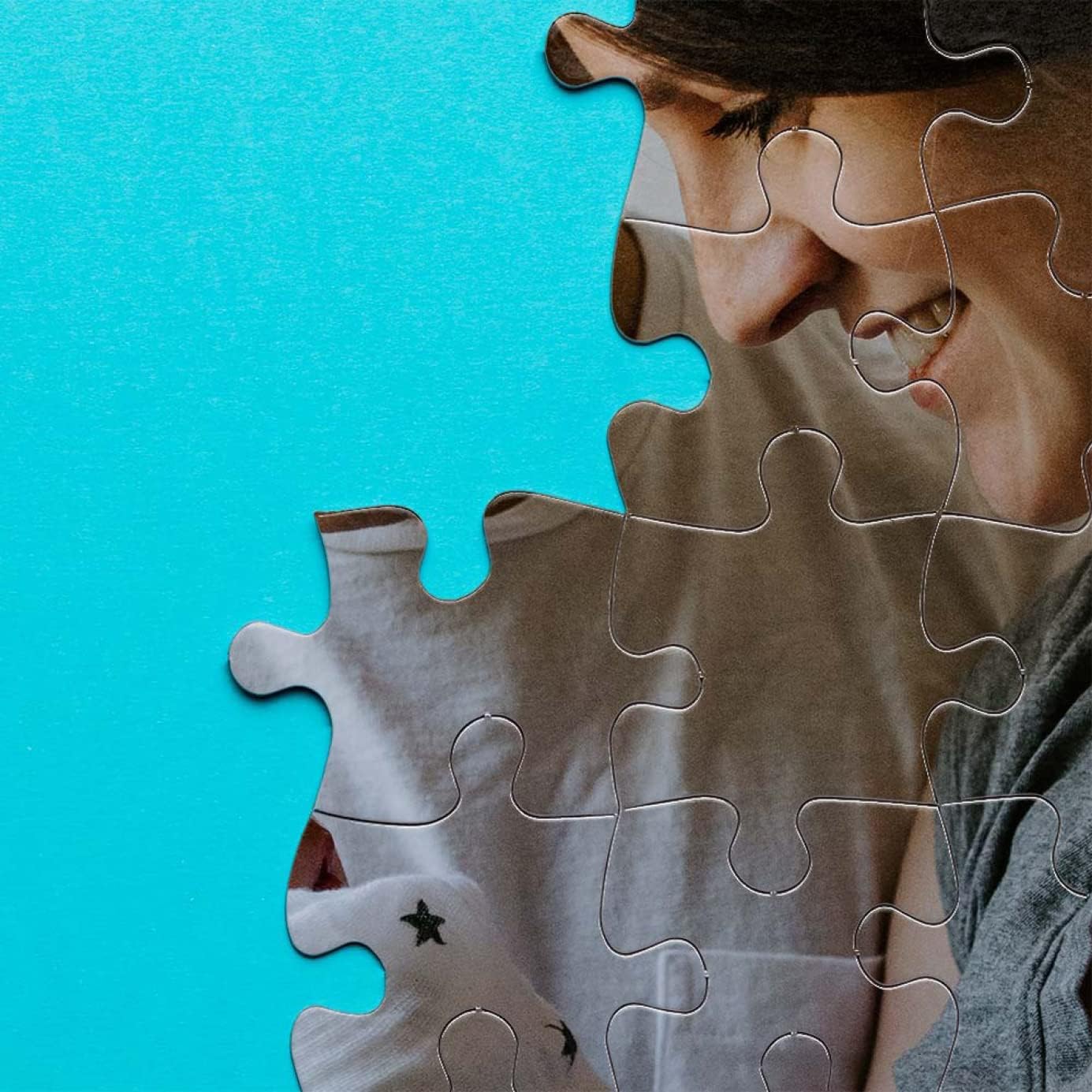 Photo Personalized Puzzle for Mother's Day - 500 Piece - I See Me! (Horizontal/Landscape)