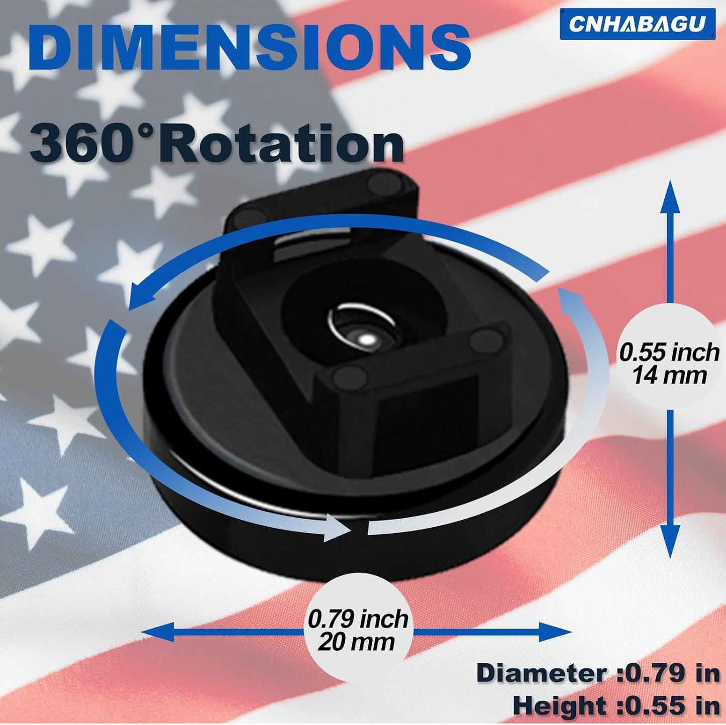 Magnet Zip Tie Mount Magnetic Zip Ties Mount 25LBS Strong Multipurpose Wire Cable Holder Mount Wire Clips Management for Home Office Marine Electrical Wiring (Black, 12 Piece)