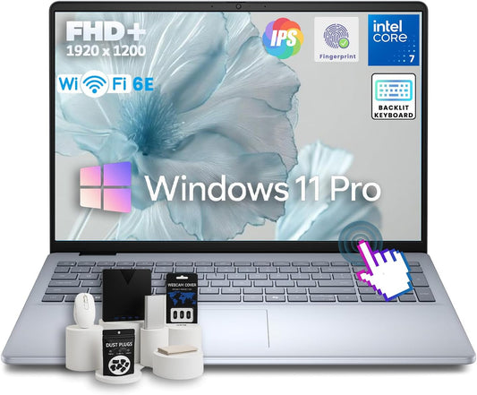 Dell 16 Business Laptop - w/Accessories • Intel 10-Core 7-150U • 16" FHD+ WVA Touchscreen • Win11 pro • Wi-Fi 6E • Backlit KB, • Fingerprint Reader, • Copilot • 32 GB DDR5 • 2TB SSD