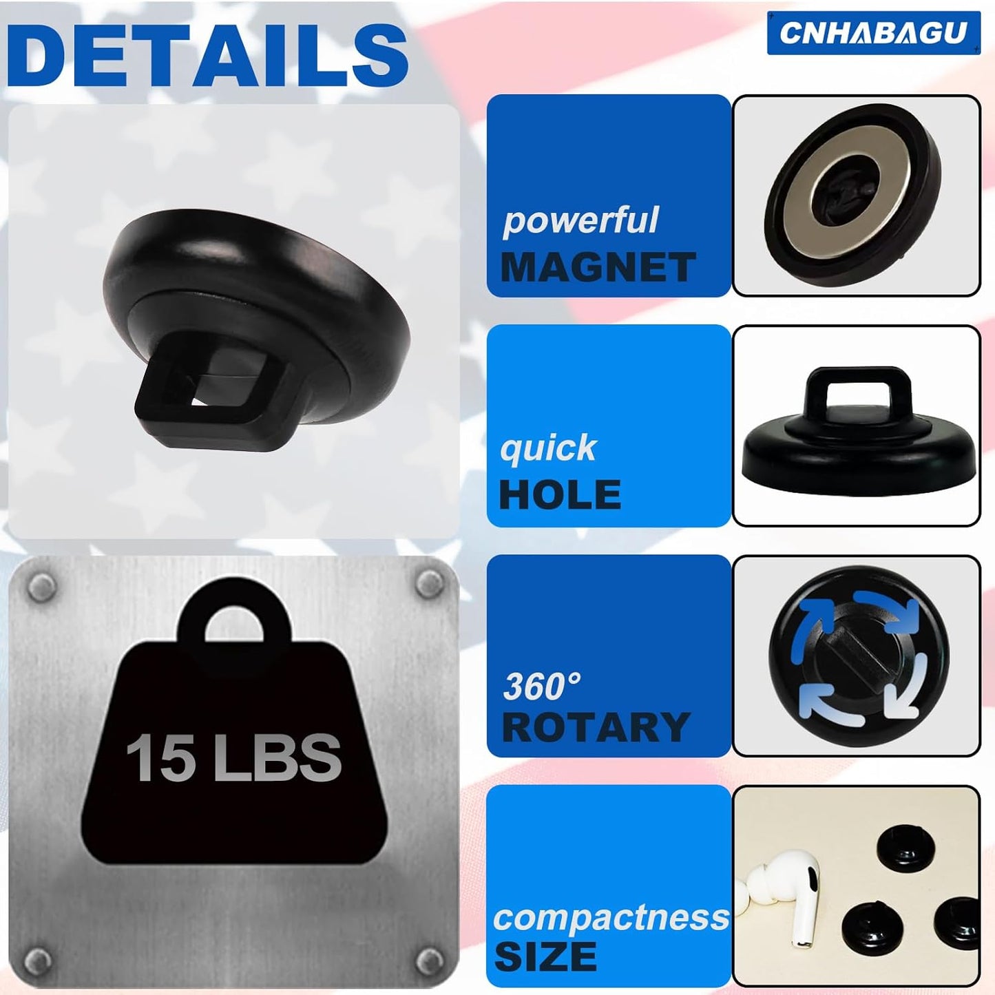 Magnetic Cable Zip Tie Mounts Clips Multipurpose Zip Ties Mount Base Holder Black Wire Cable Holder Mount Wire Clips Management for Home Office Marine Electrical Wiring (Black, 20 Piece)