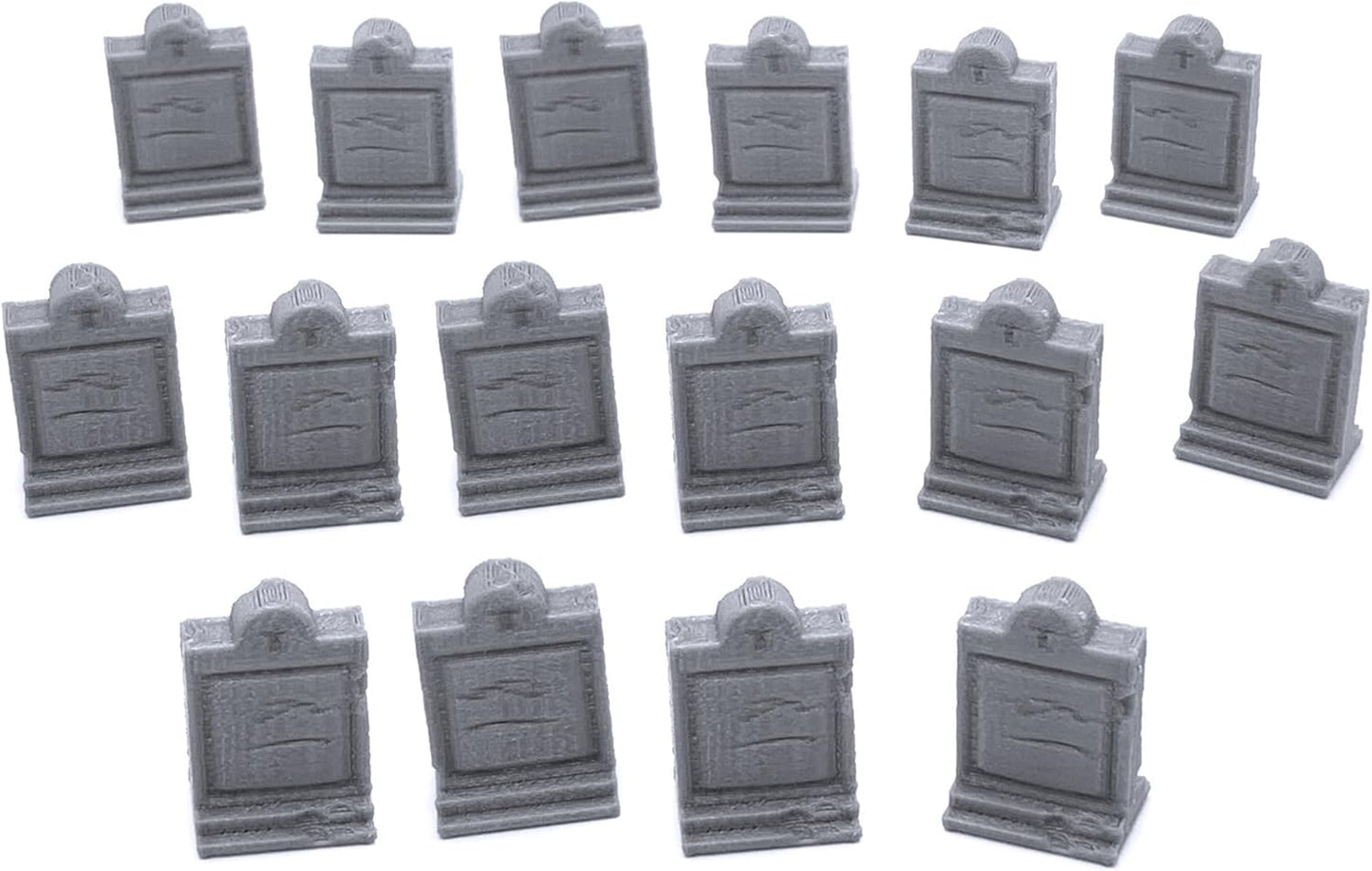 EnderToys Mausoleum Graveyard Tombstones, 3D Printed Tabletop RPG Scenery and Wargame Terrain 28mm Miniatures